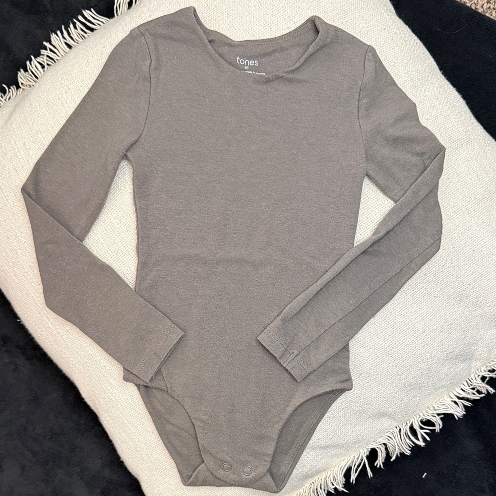 Tones Mocha 3T Long Sleeve Bodysuit